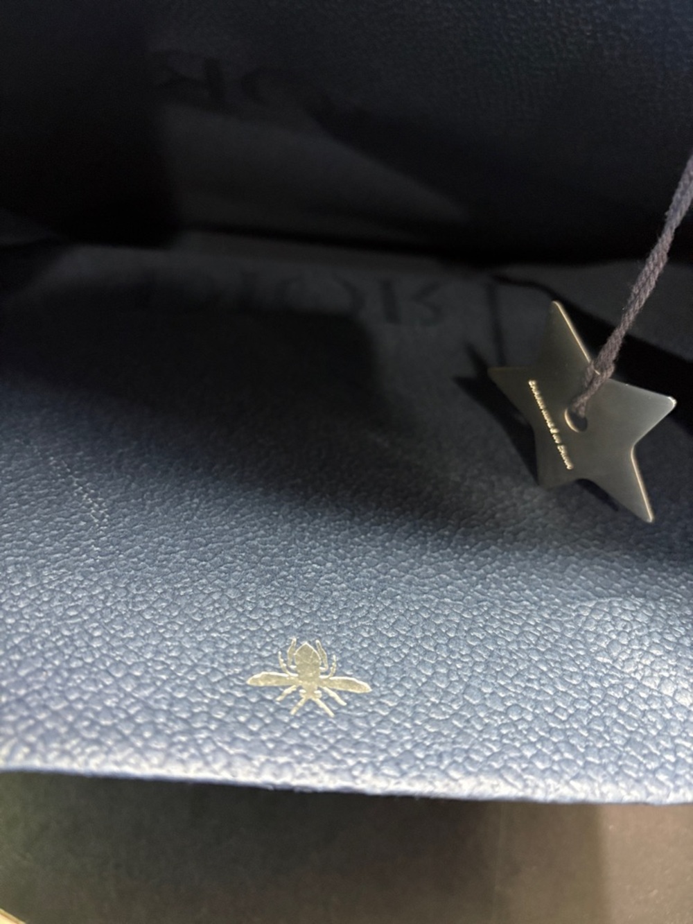 Dior 2pcs Dior 🌟 Star Charm w/ Navy Blue GIFT Paper Bag/Size W 15.5”X 18”H - Picture 5 of 10